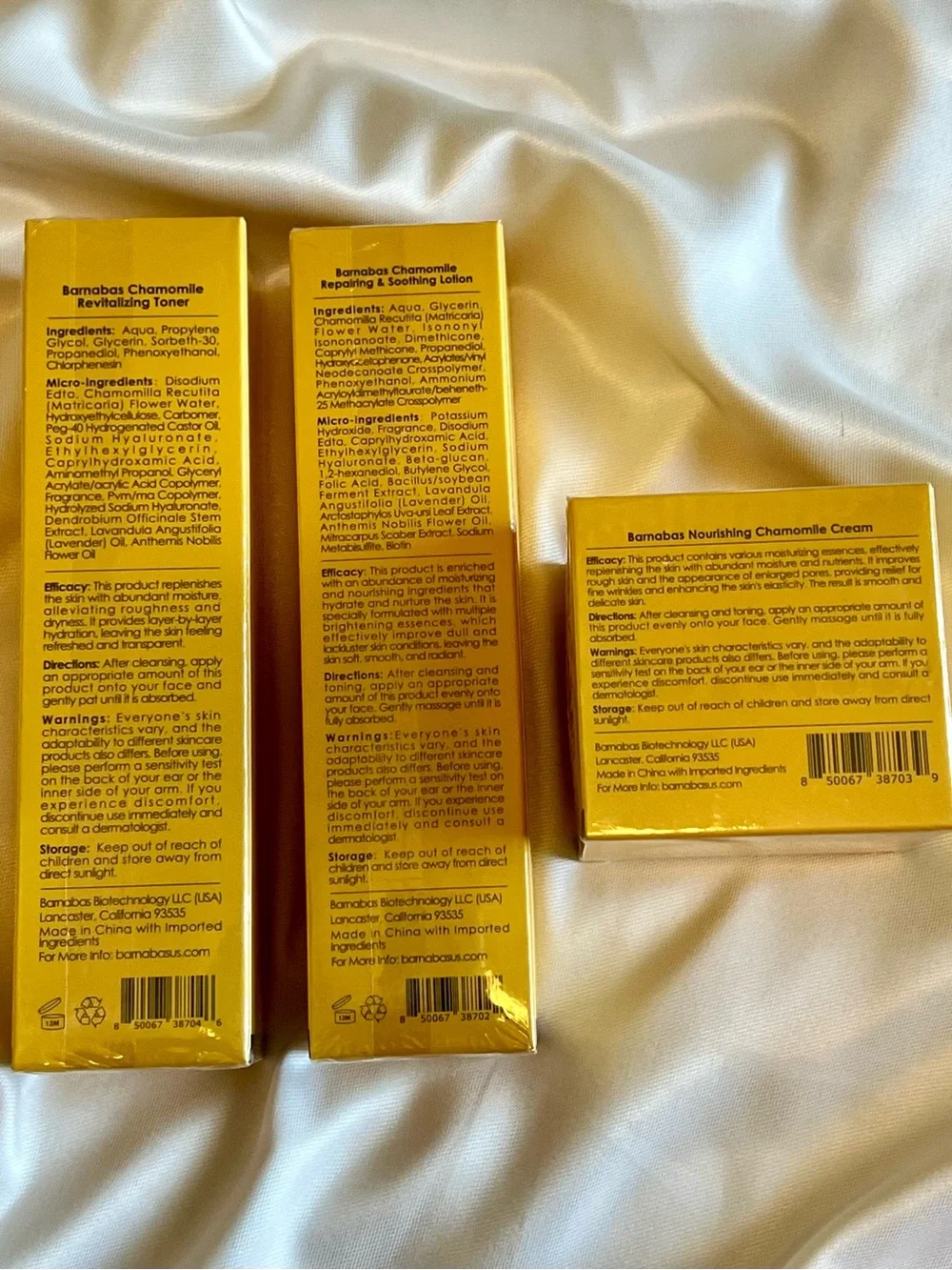 Barnabas Chamomile Skincare Set – 3-Piece Korean Skincare Collection